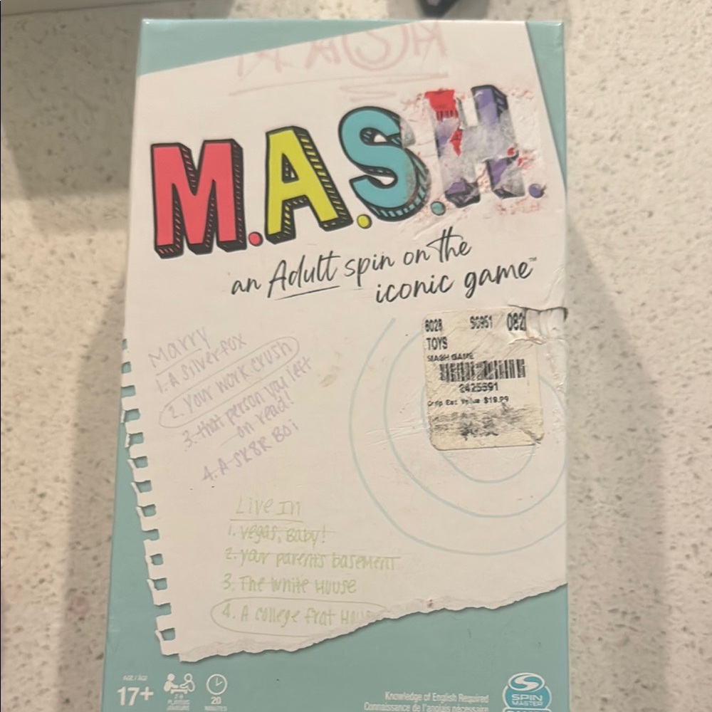 Brand New Inside M.A.S.H. Adult Game